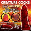 Picture of Fire Dragon Red Scaly Silicone Dildo