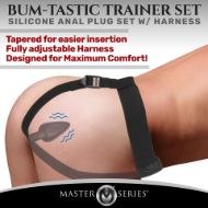 Picture of Bum-Tastic 28X Silicone Anal Plug with Comfort Harness and Remote Control