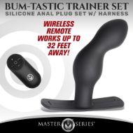 Picture of P-Spot Plugger 28X Silicone Prostate Plug with Comfort Harness and Remote Control