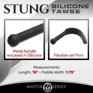 Picture of Stung Silicone Tawse - Black