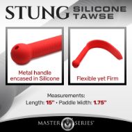 Picture of Stung Silicone Tawse - Red