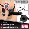 Picture of 2 Inch Erection 28X Realistic Vibrating Silicone Penis Sheath with Remote - Black