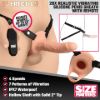 Picture of 2 Inch Erection 28X Realistic Vibrating Silicone Penis Sheath with Remote - Light