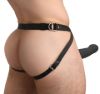 Picture of 2 Inch Erection 28X Smooth Vibrating Silicone Penis Sheath with Remote - Black