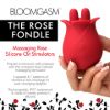 Picture of 10X Fondle Massaging Rose Silicone Clit Stimulators