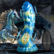 Picture of Sea Stallion Vibrating Silicone Dildo with Remote