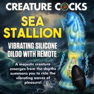 Picture of Sea Stallion Vibrating Silicone Dildo with Remote