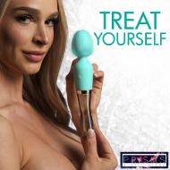Picture of 10X Turquoise Dual Ended Silicone and Glass Wand