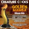 Picture of Golden Mamba Silicone Dildo
