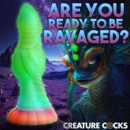 Picture of Galactic Cock Alien Creature Glow-in-the-Dark Silicone Dildo