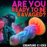 Picture of Alien Invader Glow-In-The-Dark Silicone Dildo
