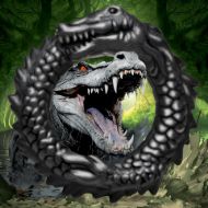 Picture of Black Caiman Silicone Cock Ring