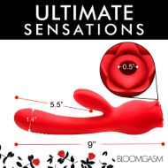 Picture of Blooming Bunny Sucking and Thrusting Silicone Rabbit Vibrator
