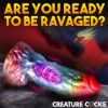 Picture of Rainbow Phoenix Vibrating Silicone Dildo with Remote