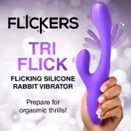 Picture of Tri Flick Silicone Flicking Rabbit Vibrator