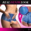 Picture of Booty Shorts 6 Inch Dildo Silicone Strap On Harness - Medium