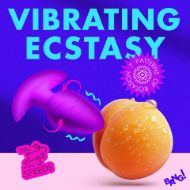 Picture of Rotating and Vibrating Silicone Butt Plug - Purple