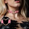 Picture of Spiked Heart Choker - Pink