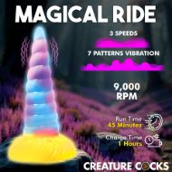 Picture of Unicorn Glow-in-the-Dark Vibrating Silicone Dildo