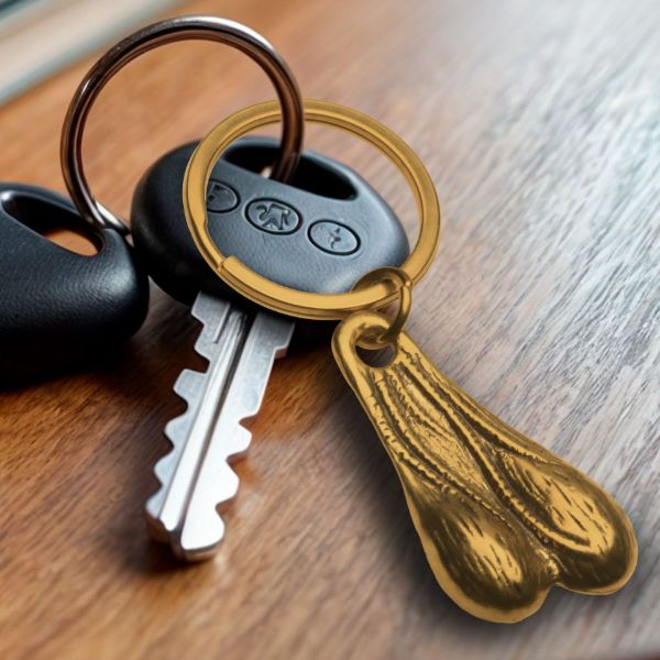 Picture of Big Ballers Brass Nuts Keychain