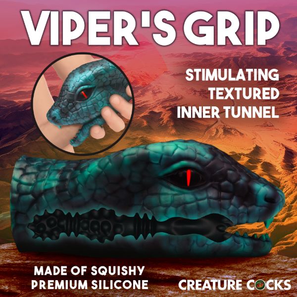 Picture of Serpentine Stroker Silicone Masturbator - Green