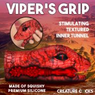 Picture of Serpentine Stroker Silicone Masturbator - Red