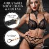 Picture of Captivate Collar with Body Chain - Black
