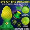 Picture of Eye of the Dragon Silicone Butt Plug - Green
