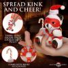 Picture of Holiday Bondage Bear Keychain - White