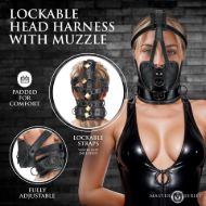 Picture of Lockable Head Harness with Muzzle