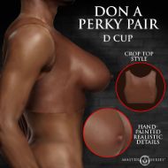 Picture of Perky Pair D-Cup Silicone Breasts - Dark