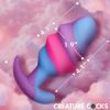 Picture of Unicorn Swirl Silicone Butt Plug - Large