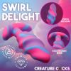Picture of Unicorn Swirl Silicone Butt Plug - Med