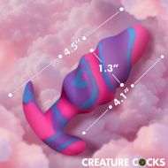 Picture of Unicorn Swirl Silicone Butt Plug - Med