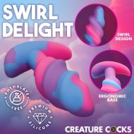 Picture of Unicorn Swirl Silicone Butt Plug - Small