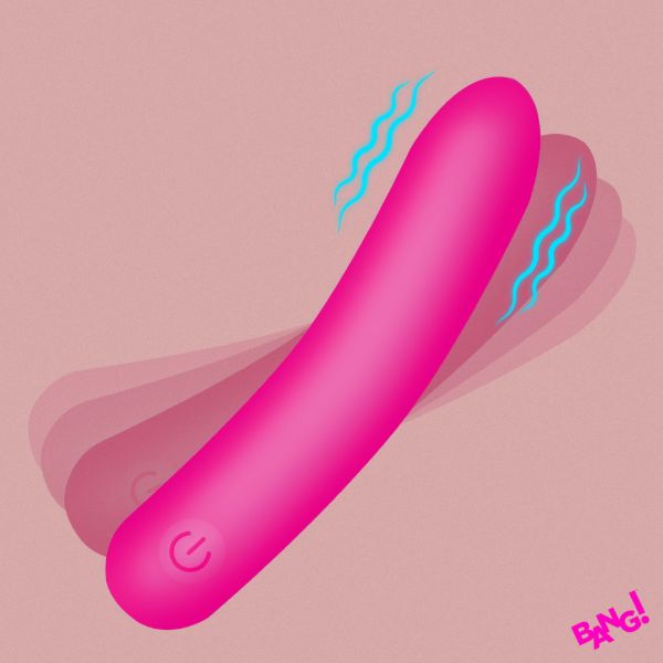 Picture of Tapered Flexible Silicone Bullet - Pink