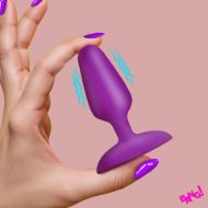 Picture of Flexible Vibrating Silicone Butt Plug - Purple