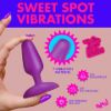 Picture of Flexible Vibrating Silicone Butt Plug - Purple