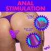 Picture of Flexible Vibrating Silicone Butt Plug - Purple