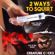 Picture of Hell Hound Squirting Silicone Penis Enhancer - Red