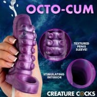 Picture of Tentacle Squirting Silicone Penis Enhancer - Purple