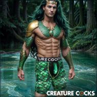 Picture of Creature Wear Cockness Monster Lake Creature Boxer Shorts - X-Large
