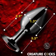 Picture of Sinister Eye Red Eye Metal Butt Plug - Medium