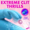 Picture of Rotating Beads Silicone Rabbit Vibrator- Blue