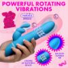 Picture of Rotating Beads Silicone Rabbit Vibrator- Blue
