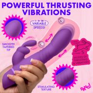 Picture of Thrusting Silicone Rabbit Vibrator - Purple