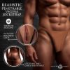 Picture of Pussy Strap Silicone Vagina Jockstrap - Dark