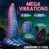 Picture of Mega-Tenta Vibrating Silicone Dildo