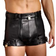 Picture of Strict Leather Chastity Shorts- 34 inch waist