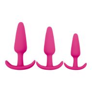 Picture of Rump Rockers 3 Piece Silicone Anal Plug Set - Pink